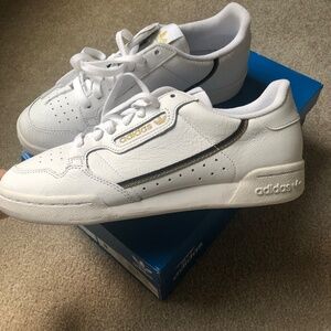 Adidas Continental 80 White/Black/Gold NIB